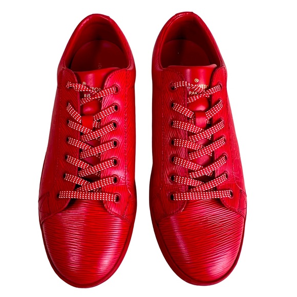 LOUIS VUITTON CONCORD SNEAKERS IN RED EPI LEATHER - Picture 8 of 14